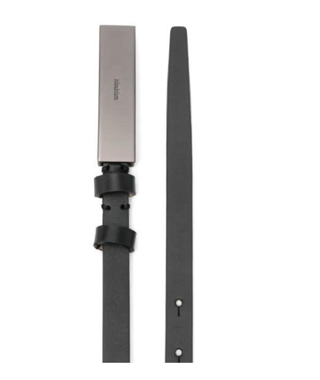 MAX MARA Черный кожаный ремень, фото 4