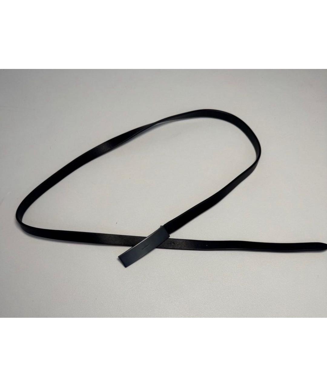 MAX MARA Черный кожаный ремень, фото 7