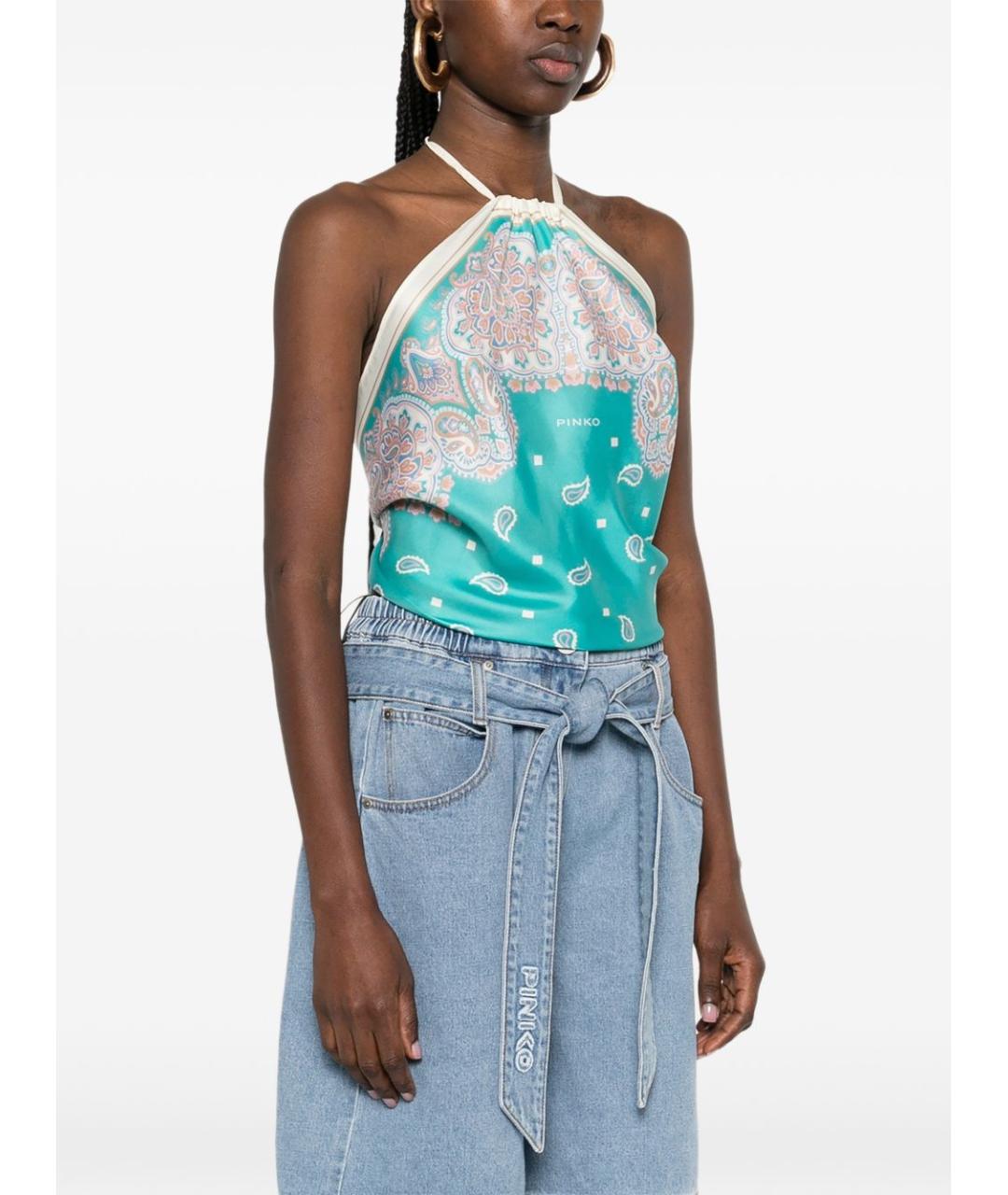 PINKO Мульти вискозная майка, фото 4