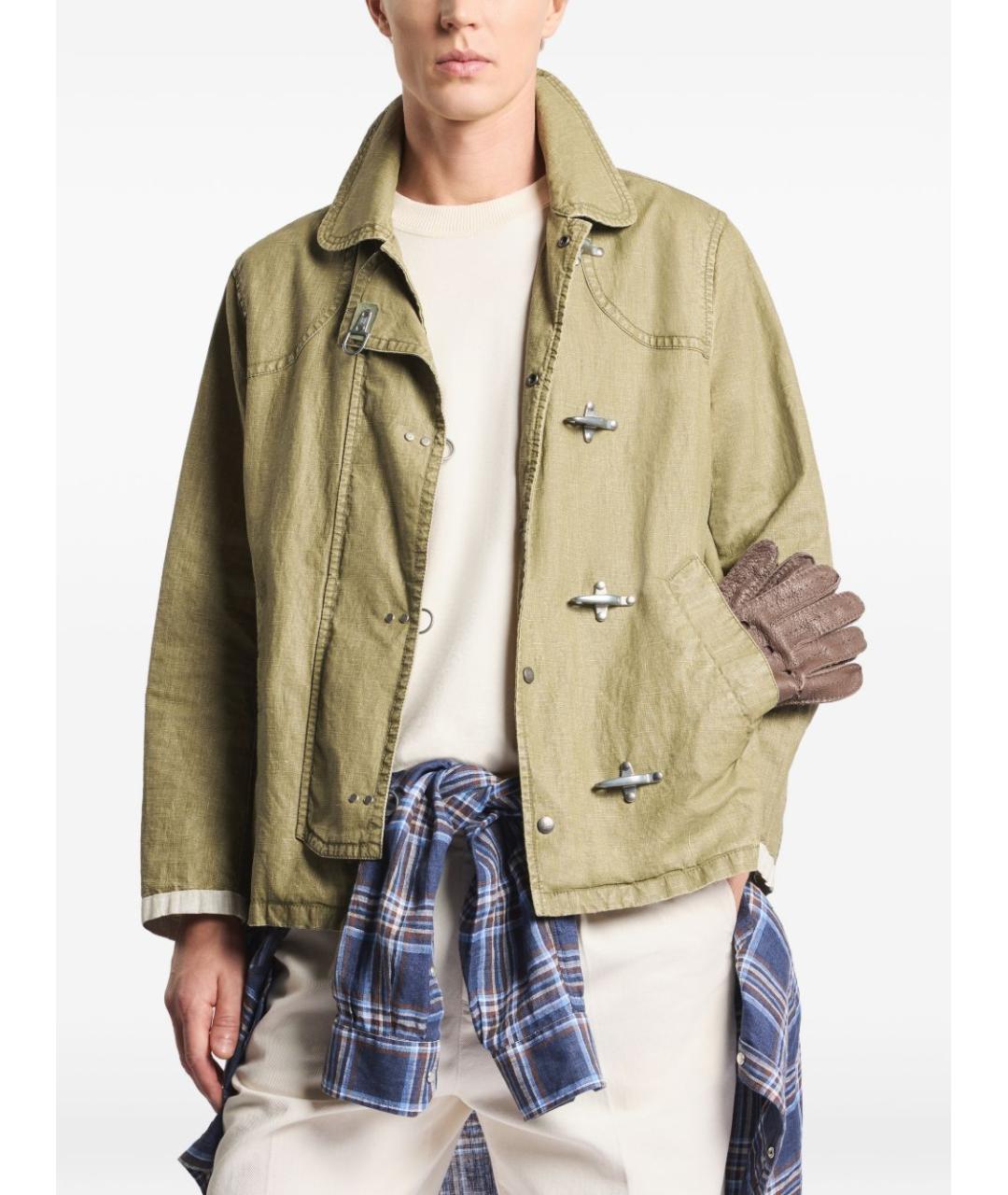 FAY Зеленая хлопковая куртка, фото 4