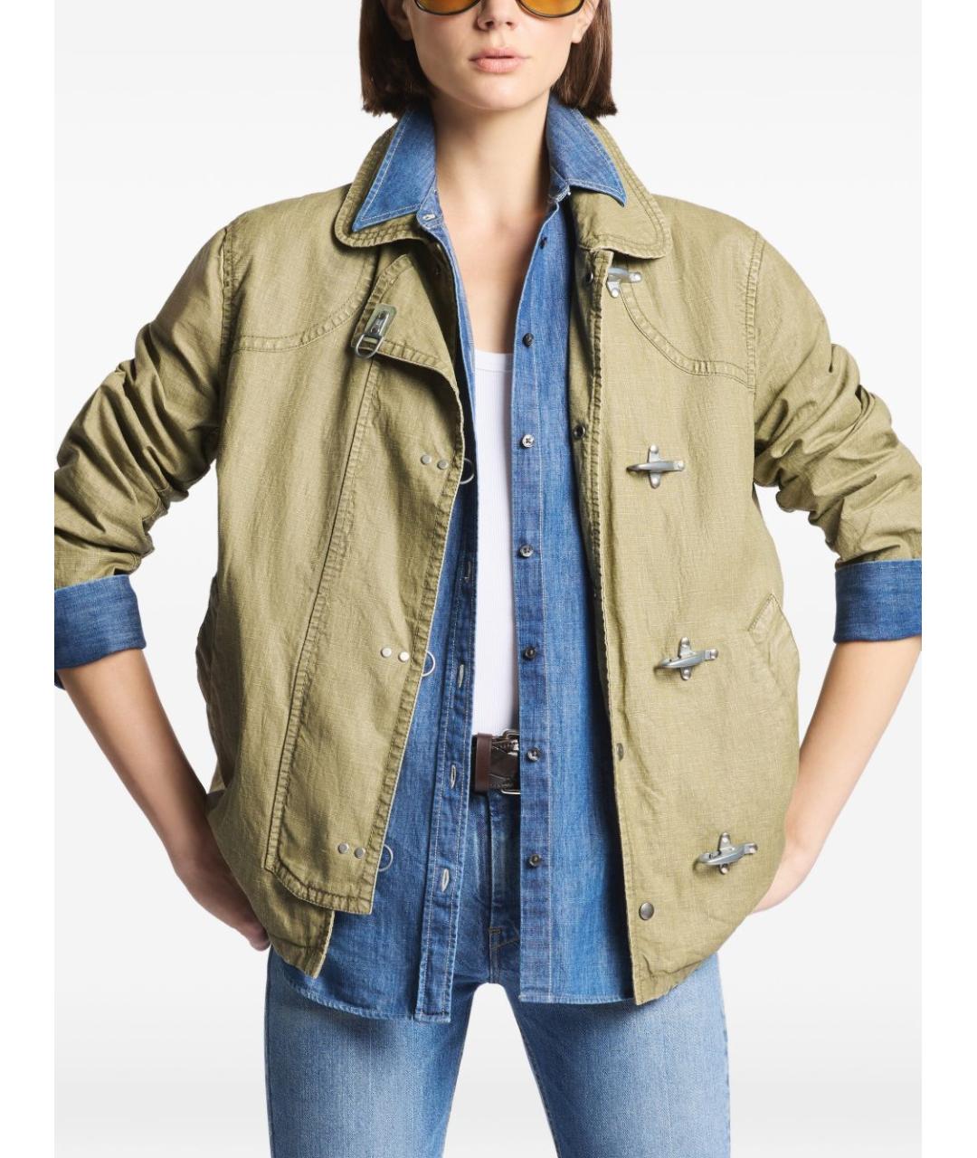 FAY Зеленая хлопковая куртка, фото 2