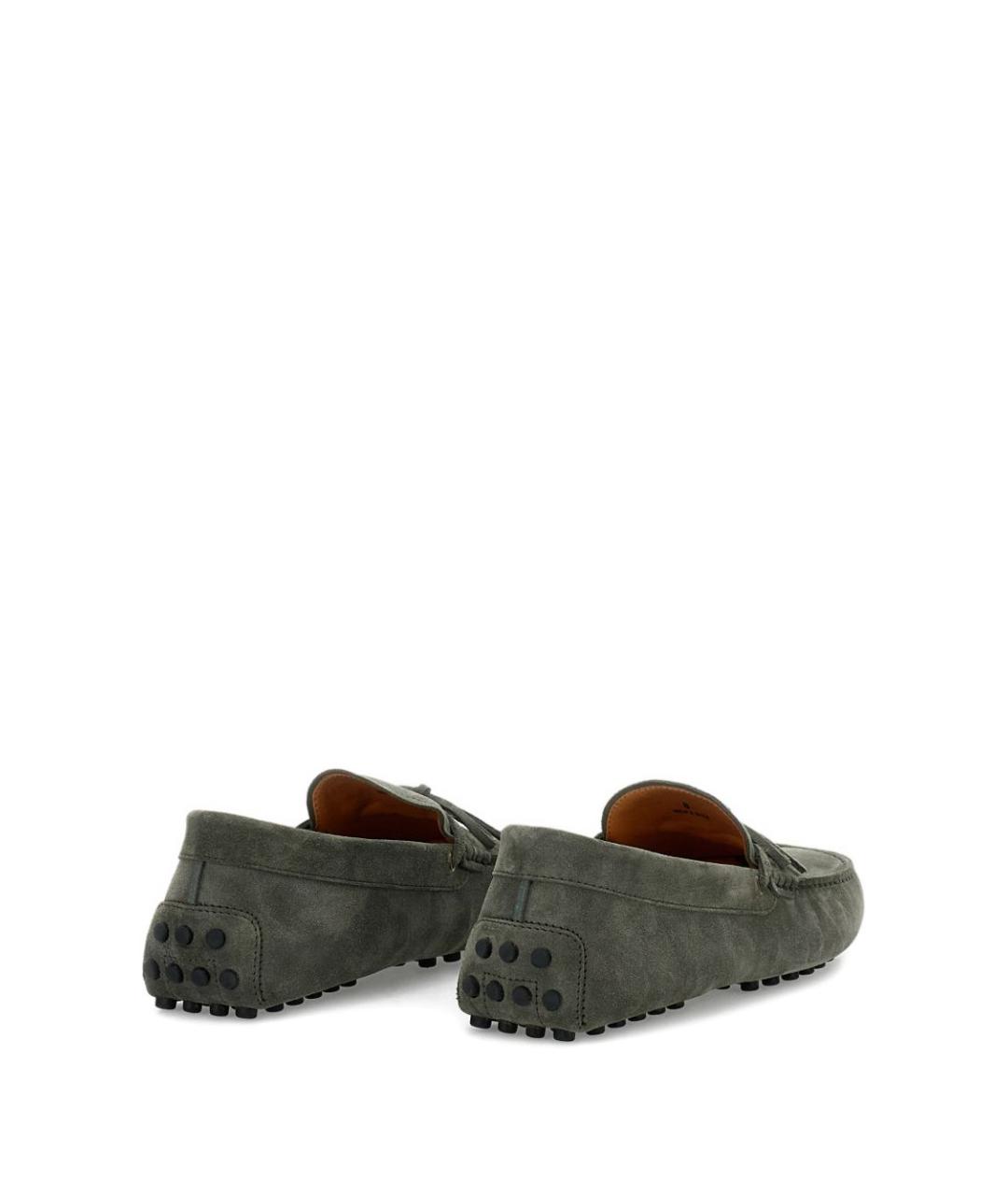 TOD'S Серые замшевые мокасины, фото 2