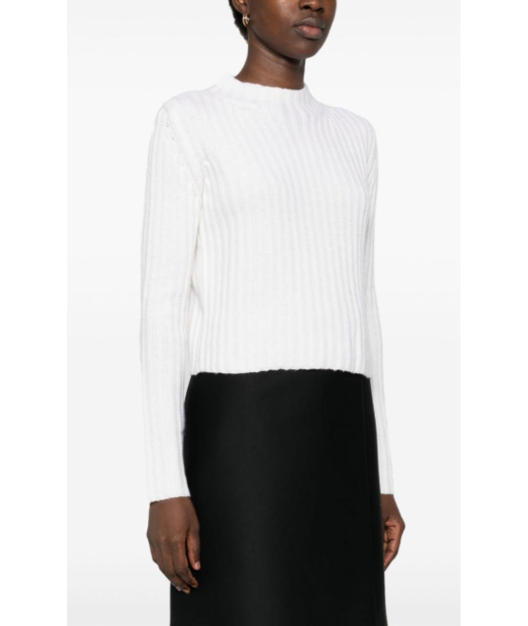MAX MARA Белый шерстяной джемпер / свитер, фото 2