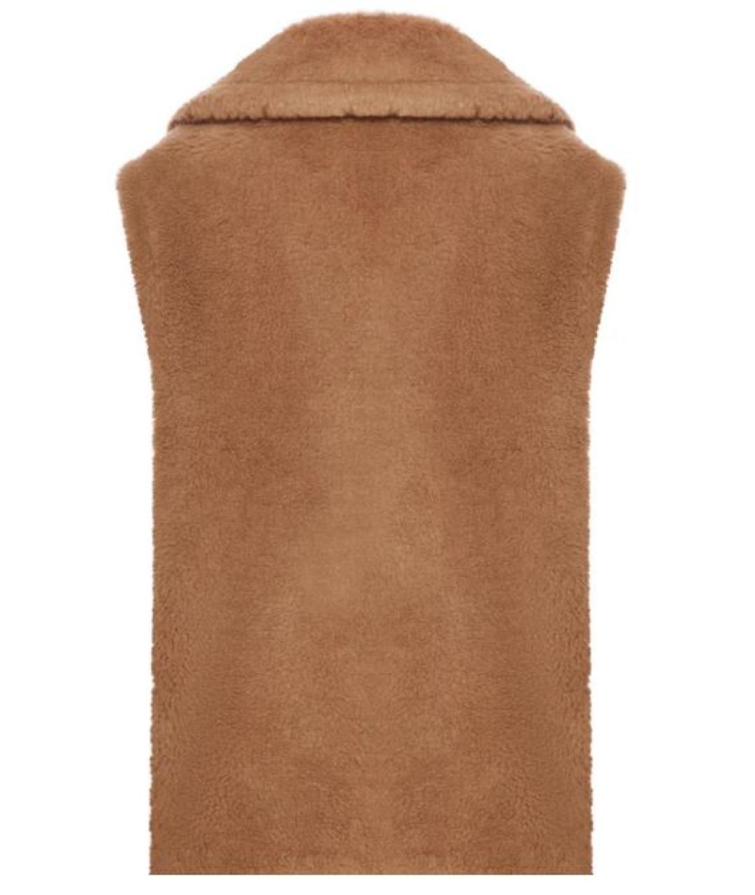 MAX MARA Бежевый шерстяной жилет, фото 2