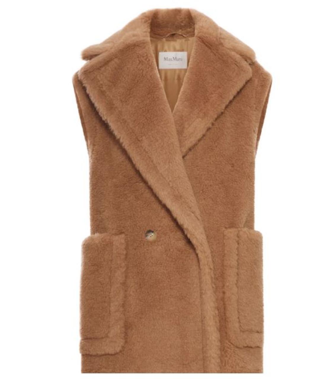 MAX MARA Бежевый шерстяной жилет, фото 1
