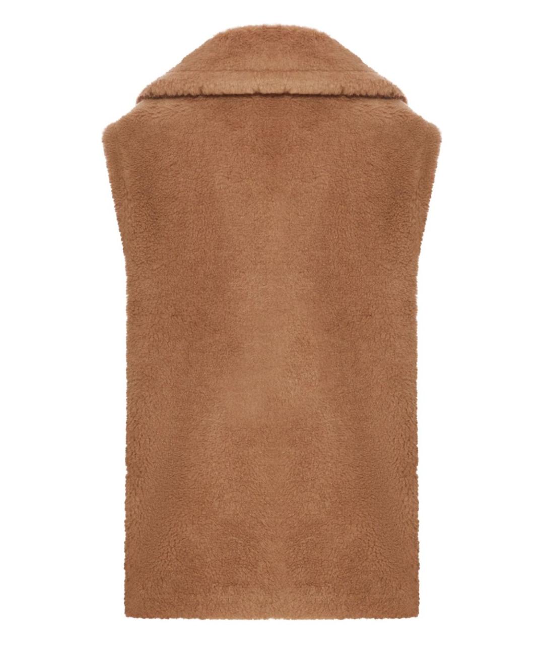 MAX MARA Бежевый шерстяной жилет, фото 4