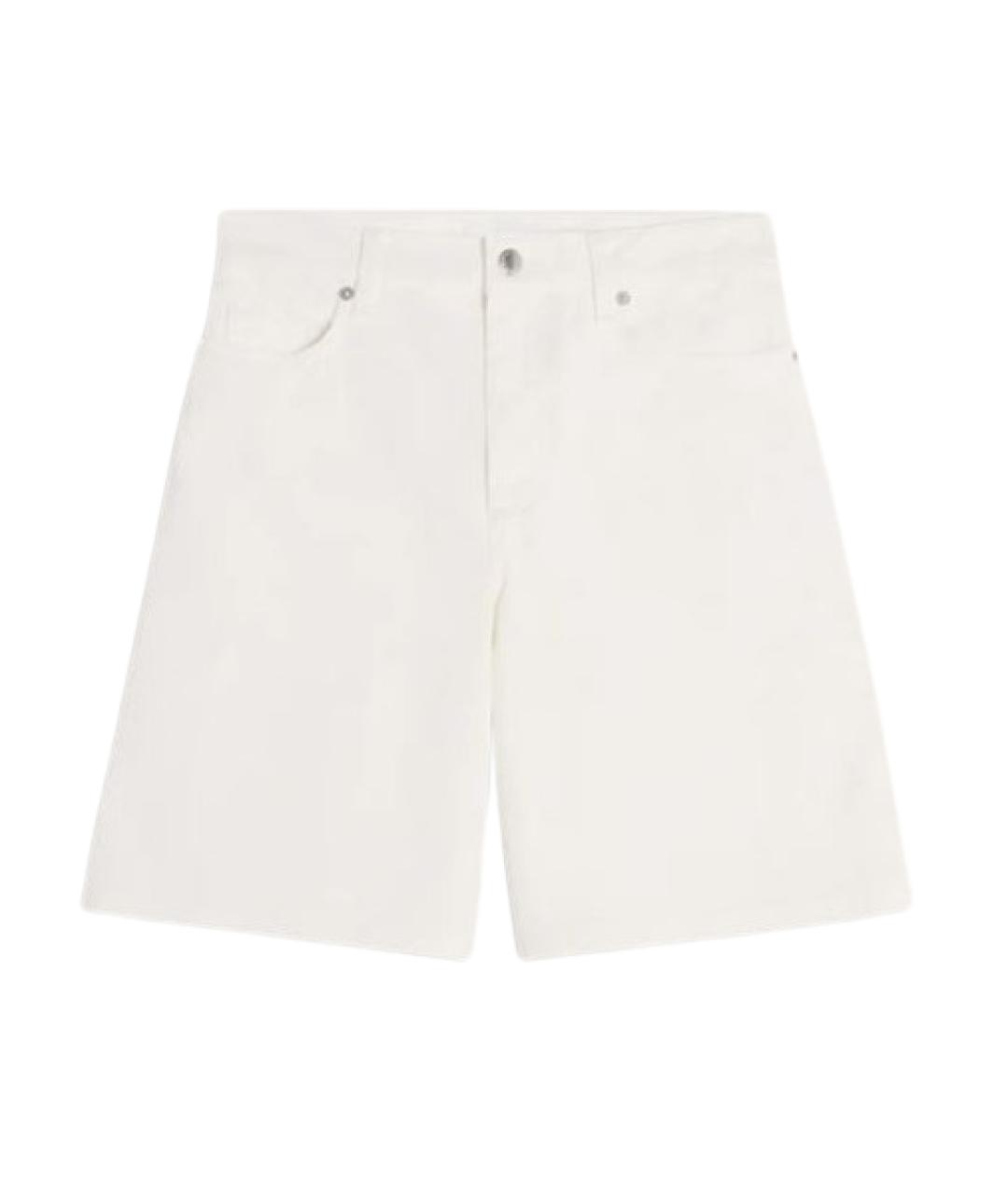 MAISON KITSUNE Белые хлопковые шорты, фото 1