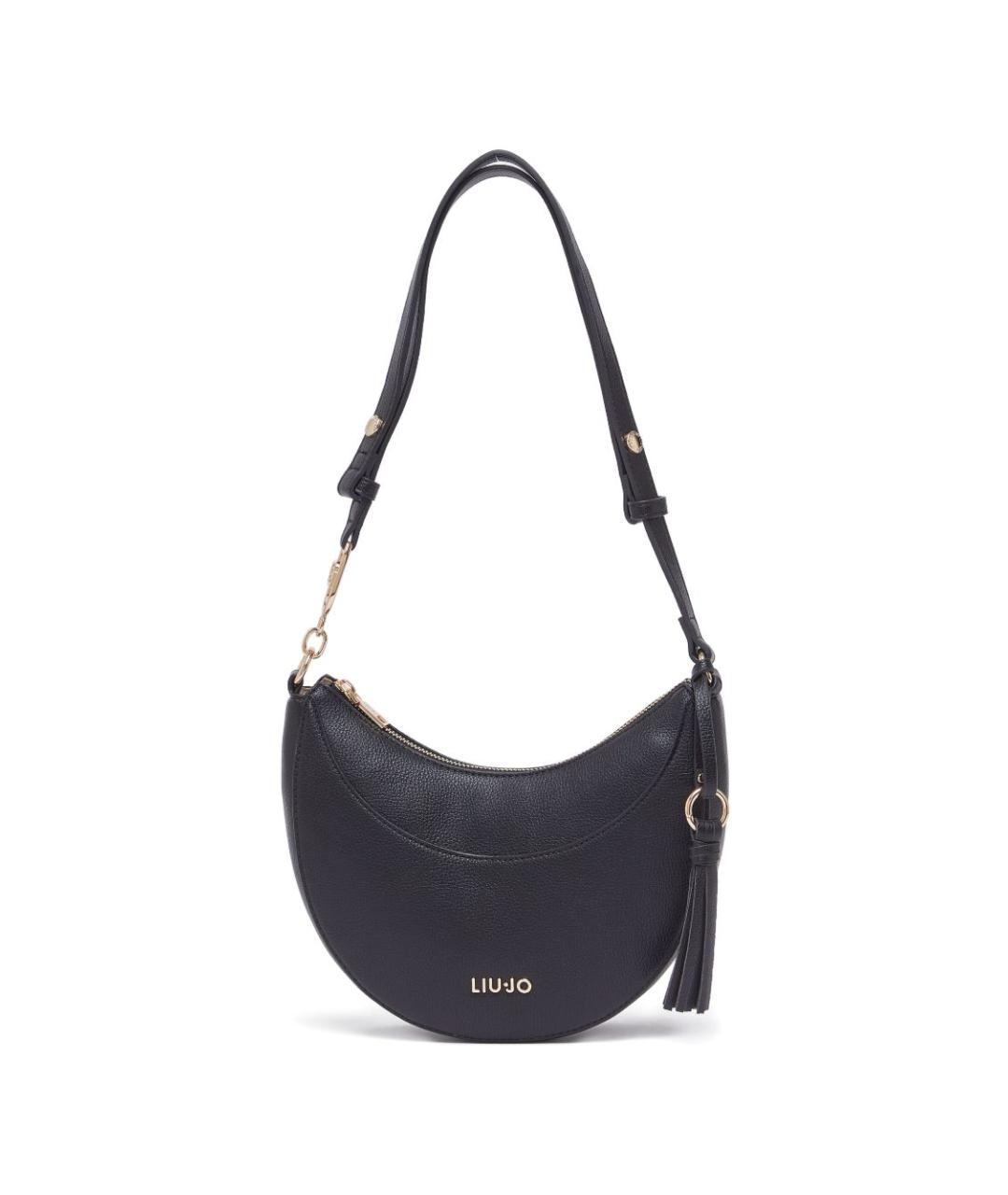 LIU JO Черная сумка через плечо из искусственной кожи, фото 1