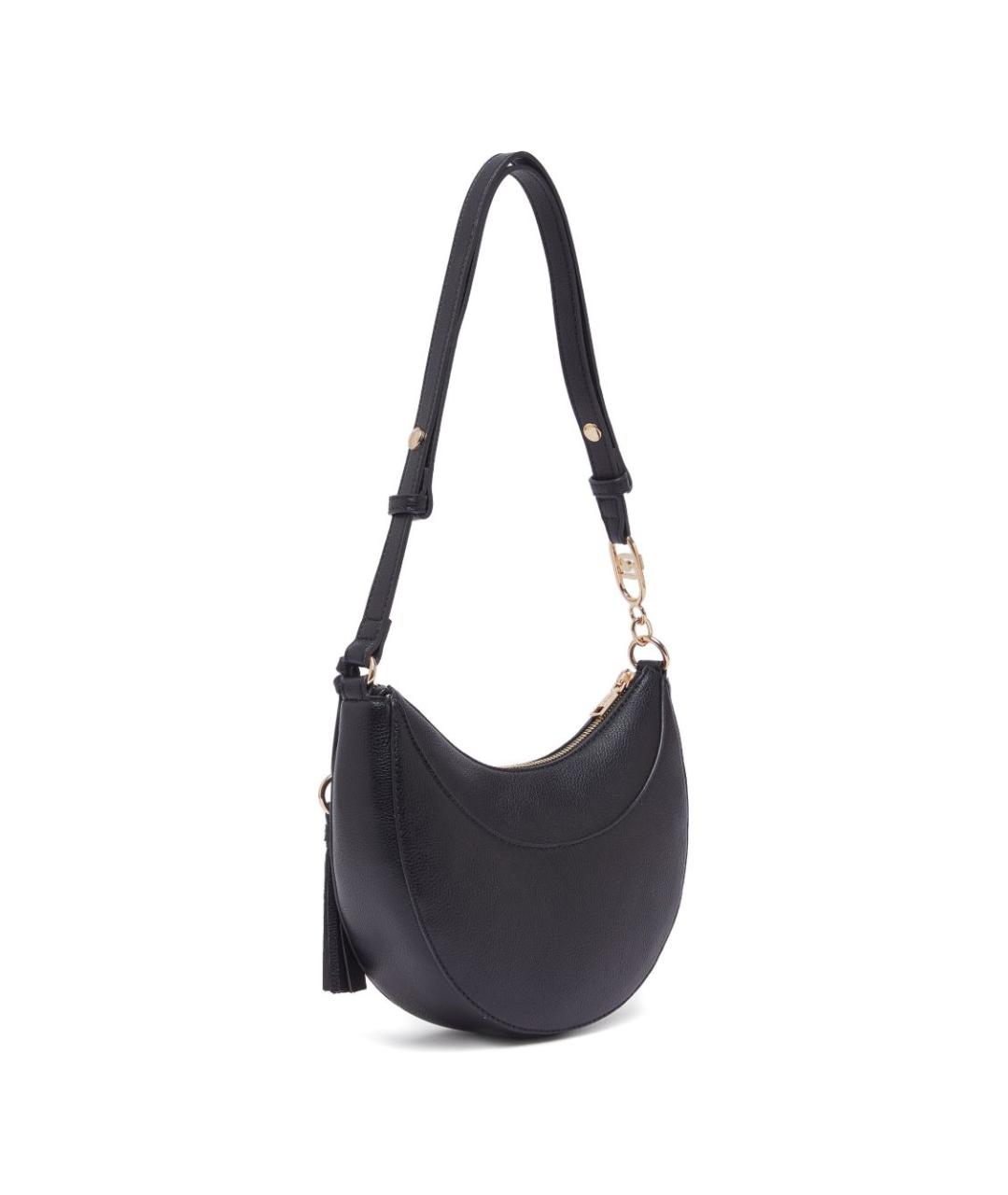 LIU JO Черная сумка через плечо из искусственной кожи, фото 3