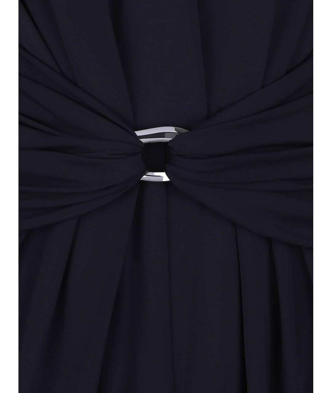 MAX MARA Черный вискозный комбинезон, фото 5