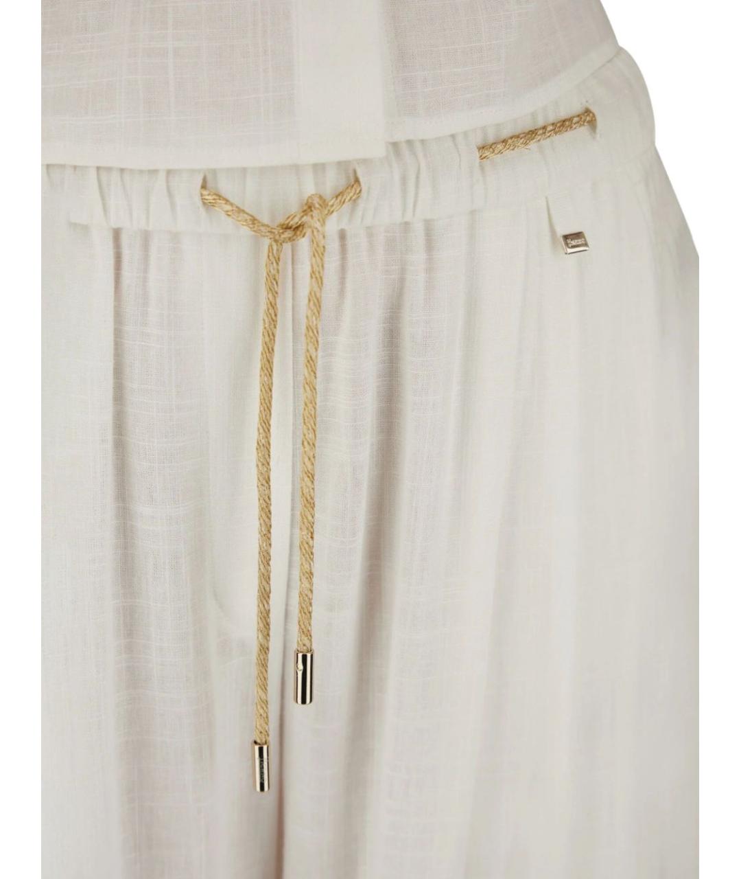 HERNO Белые прямые брюки, фото 2