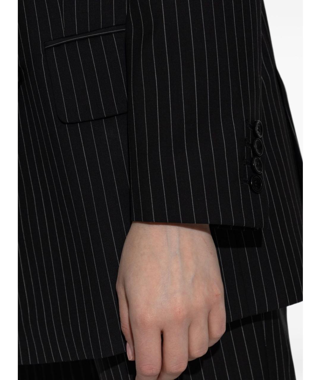 MAX MARA Черный шерстяной жакет/пиджак, фото 3