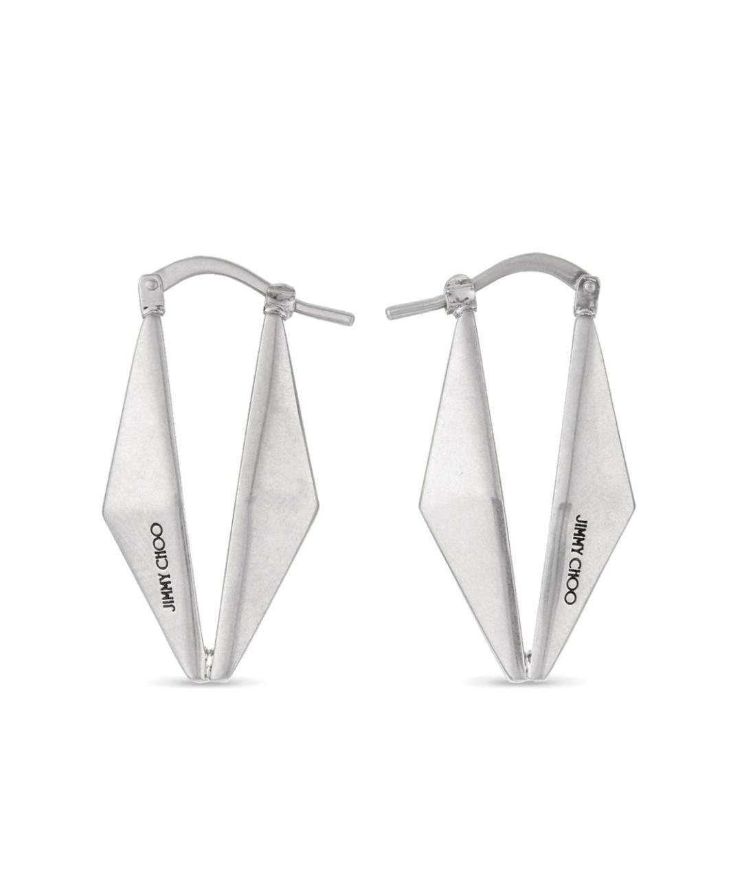 JIMMY CHOO Серебряные металлические серьги, фото 1