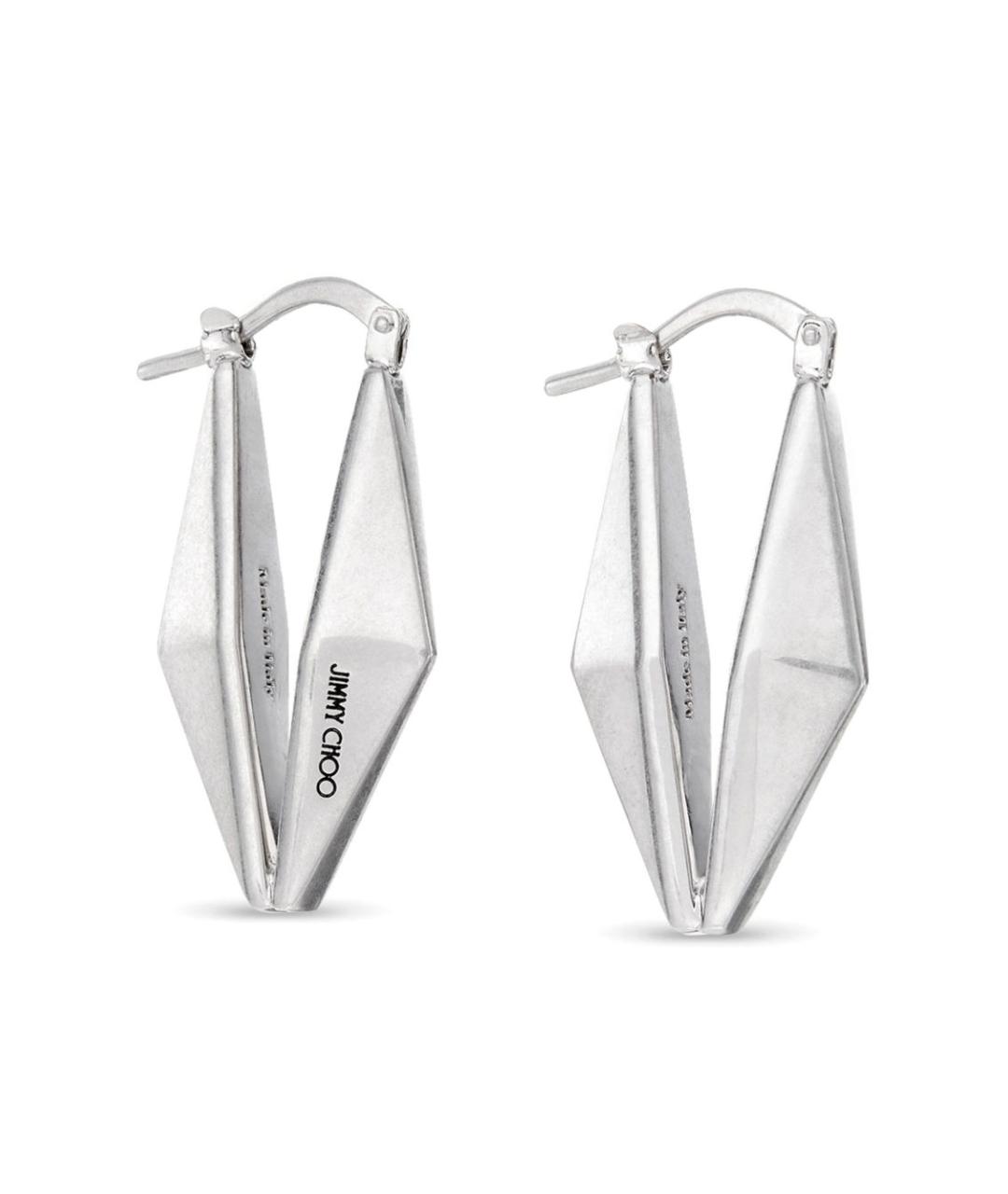 JIMMY CHOO Серебряные металлические серьги, фото 4