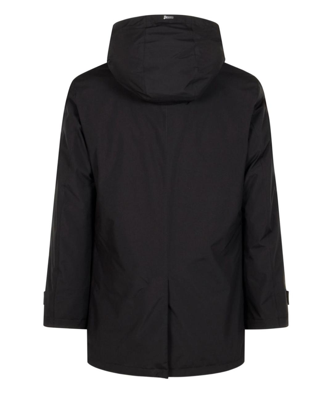 HERNO Черное пальто, фото 3