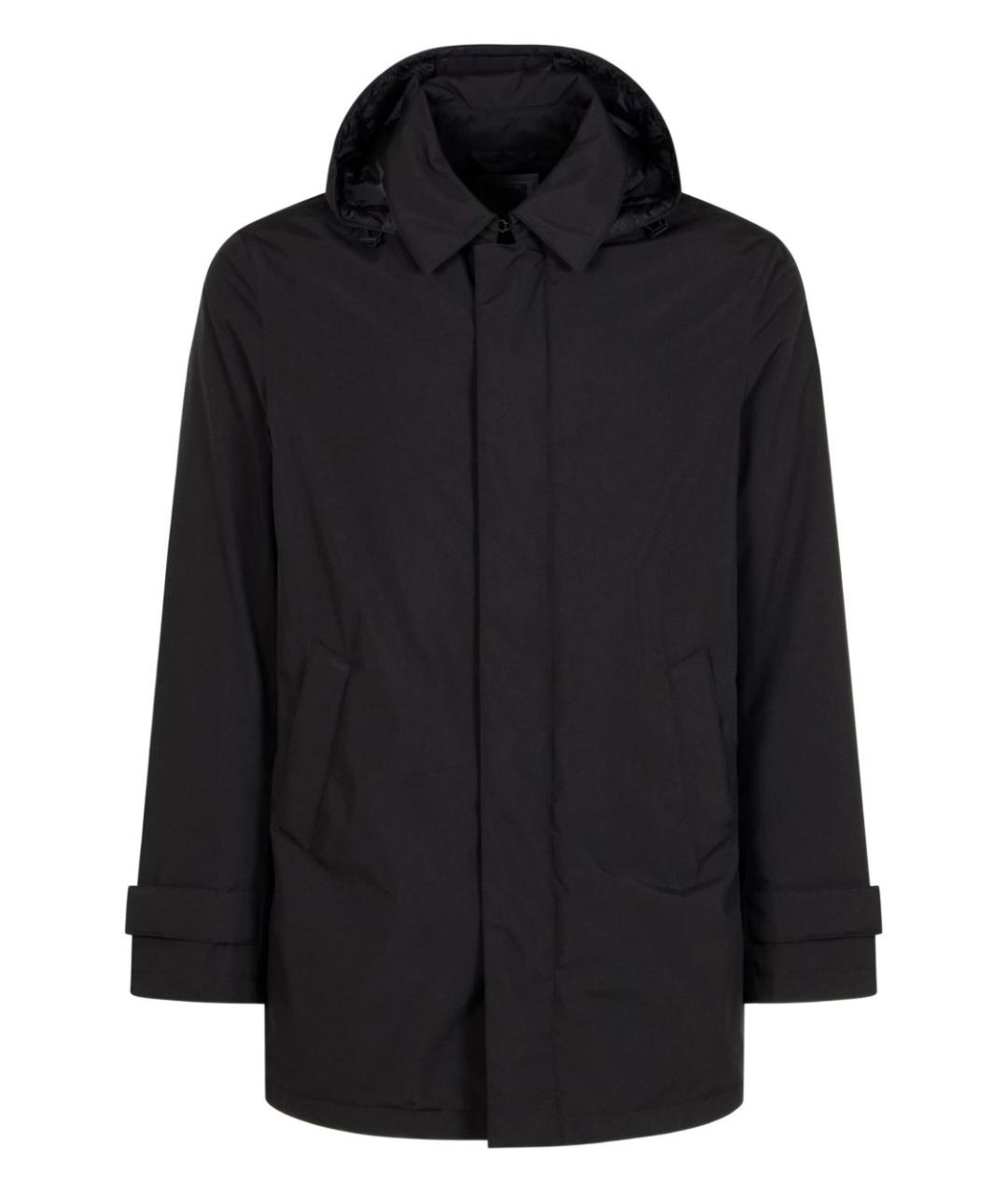 HERNO Черное пальто, фото 5