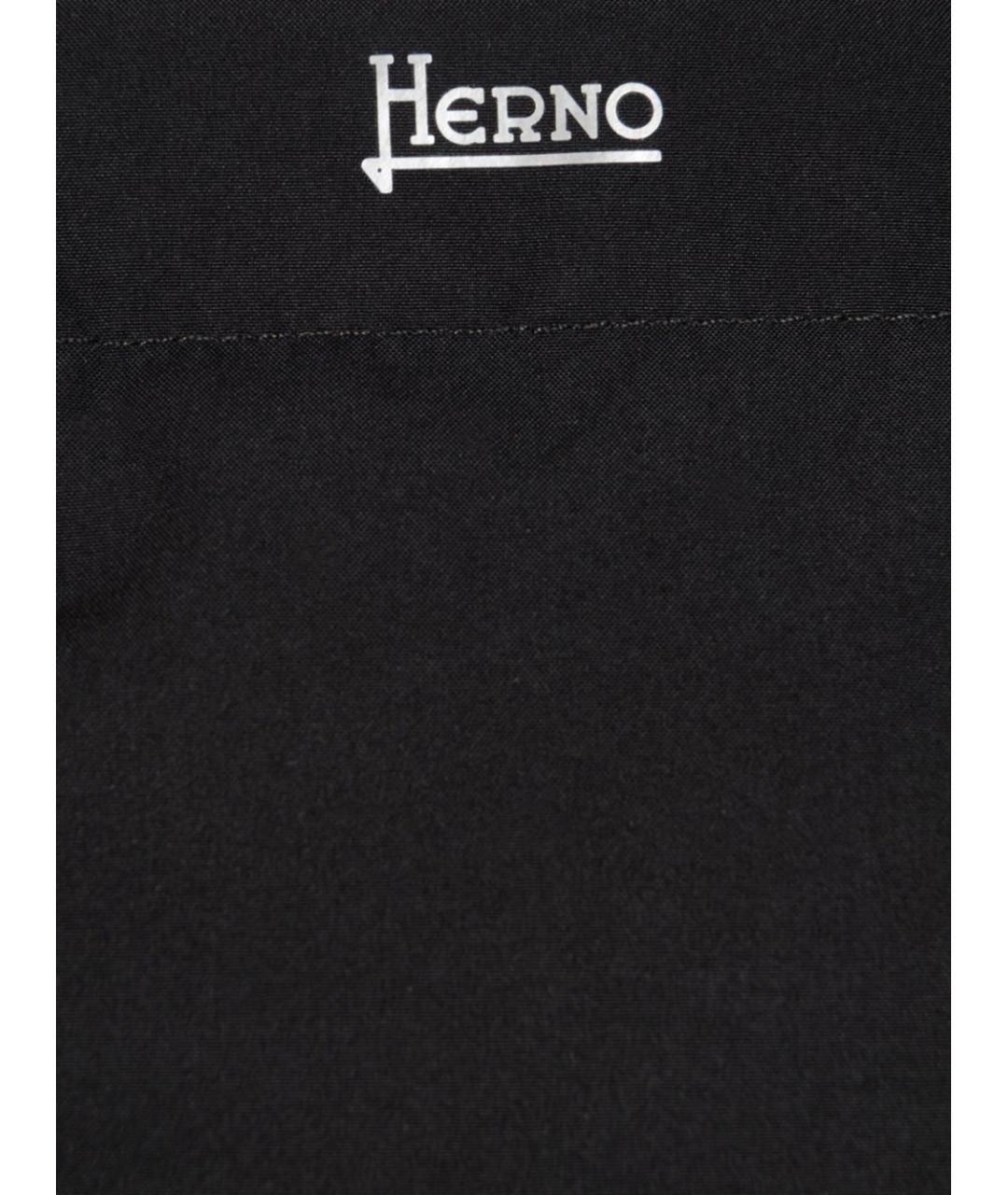 HERNO Черное пальто, фото 4