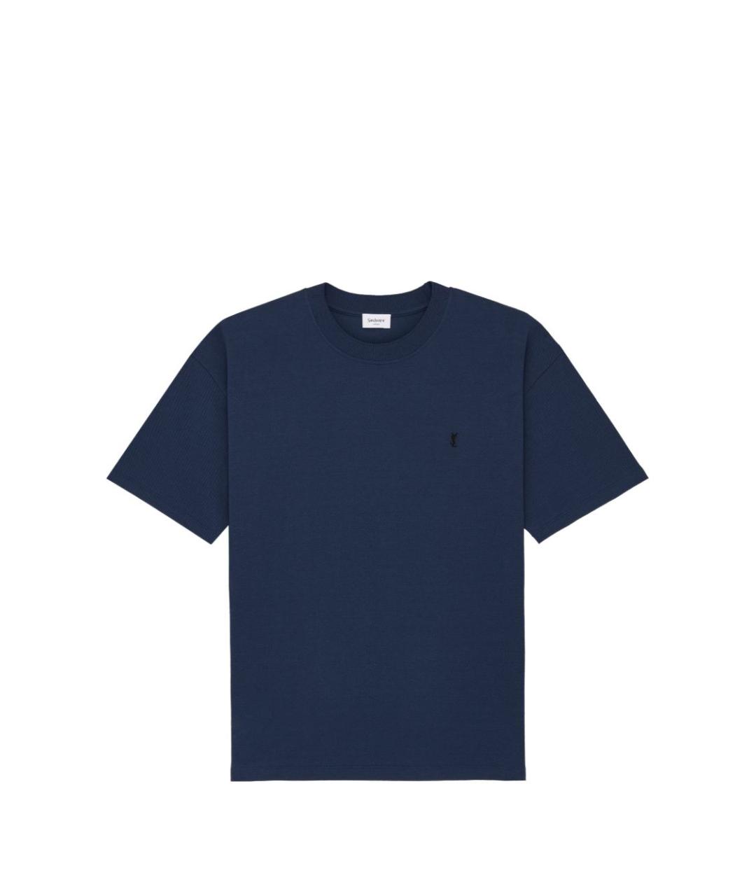 SAINT LAURENT Синяя футболка, фото 1