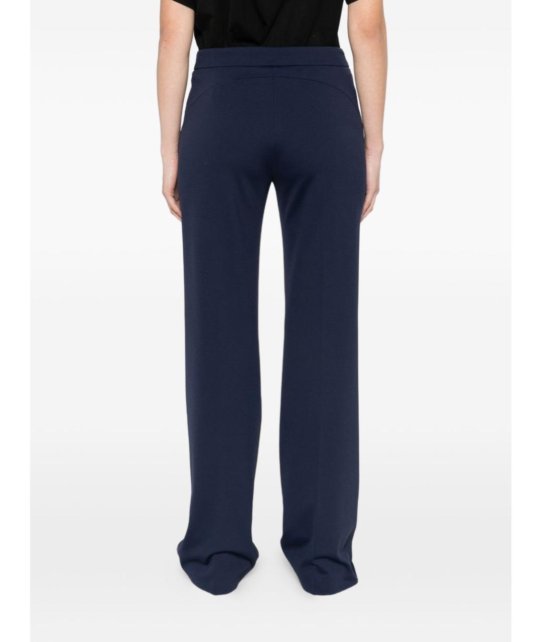 PINKO Синие вискозные прямые брюки, фото 2