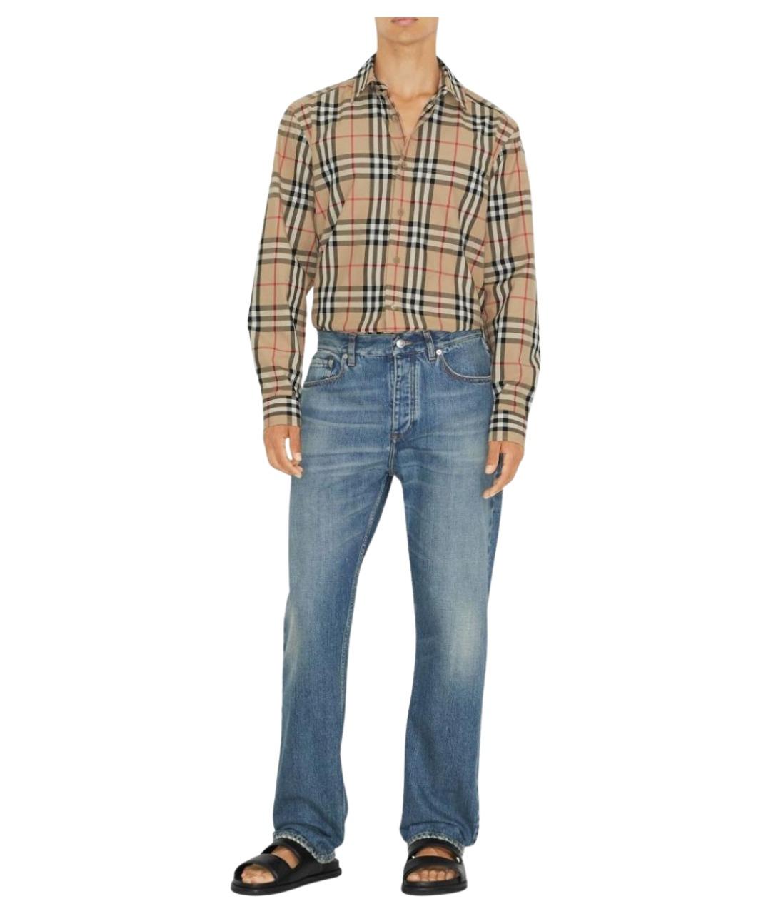 BURBERRY Мульти хлопковая классическая рубашка, фото 2