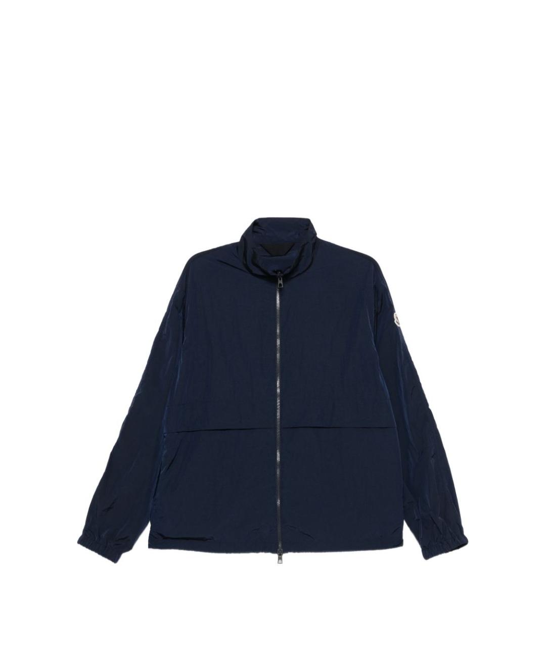 MONCLER Синяя полиамидовая куртка, фото 1