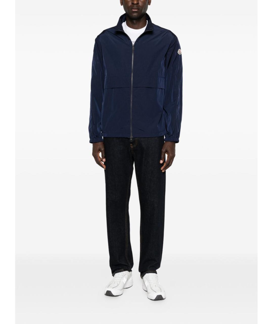 MONCLER Синяя полиамидовая куртка, фото 3