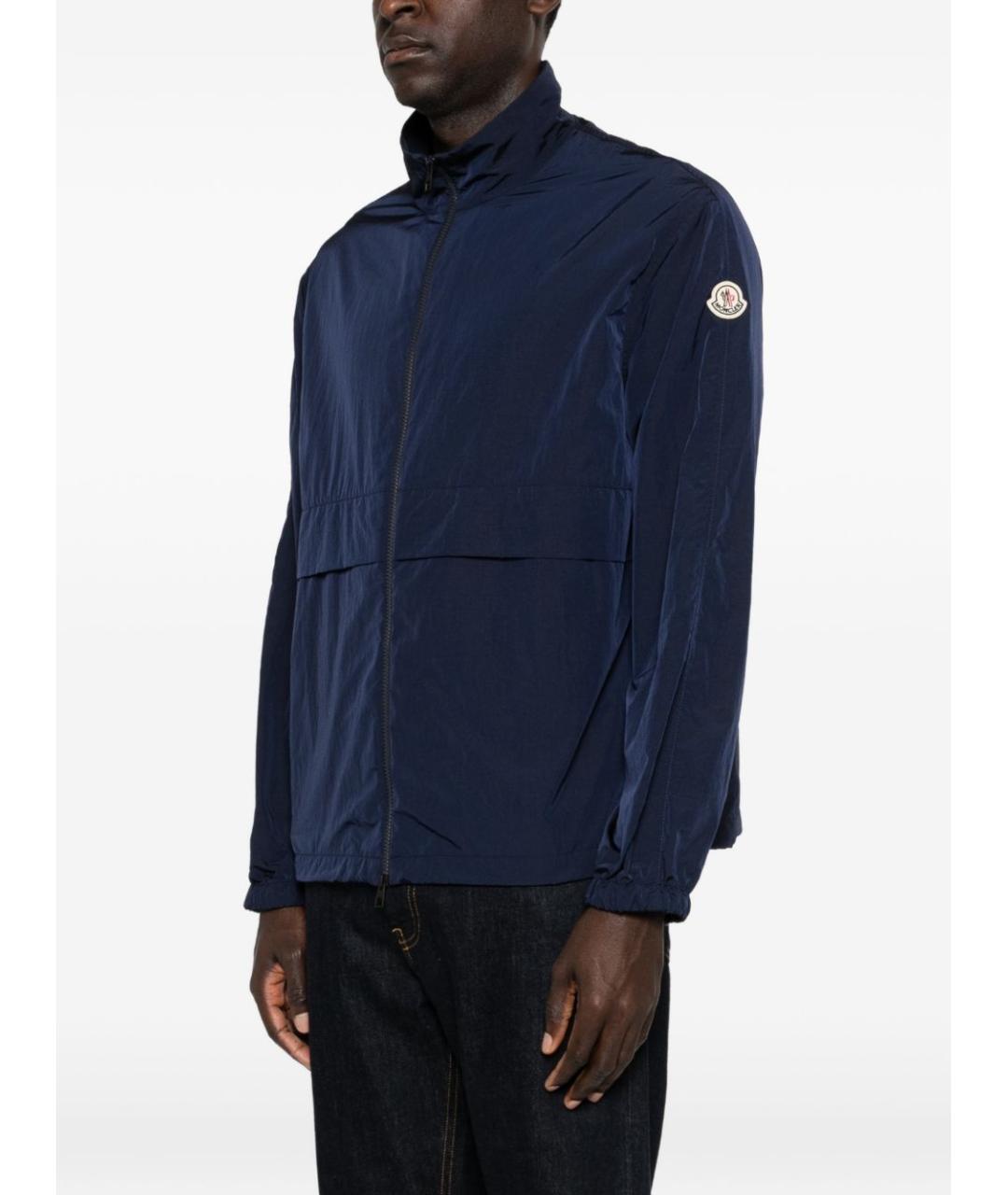 MONCLER Синяя полиамидовая куртка, фото 4