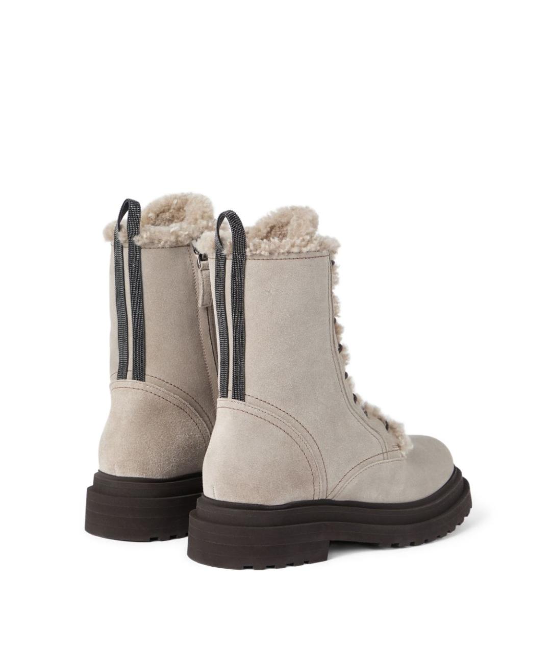 BRUNELLO CUCINELLI Белые ботинки, фото 4