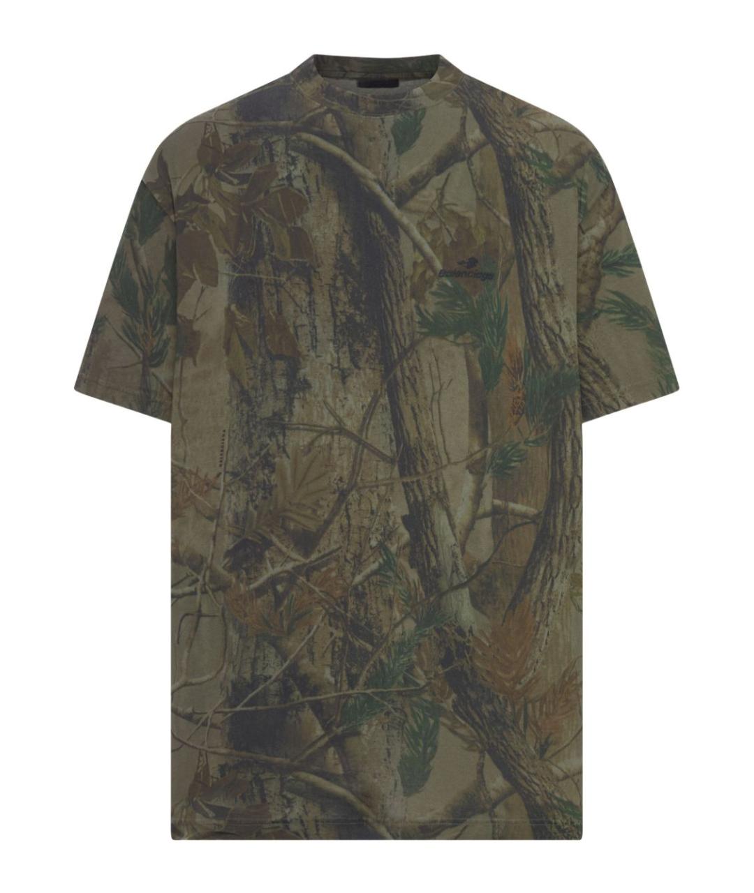 BALENCIAGA Зеленая футболка, фото 1