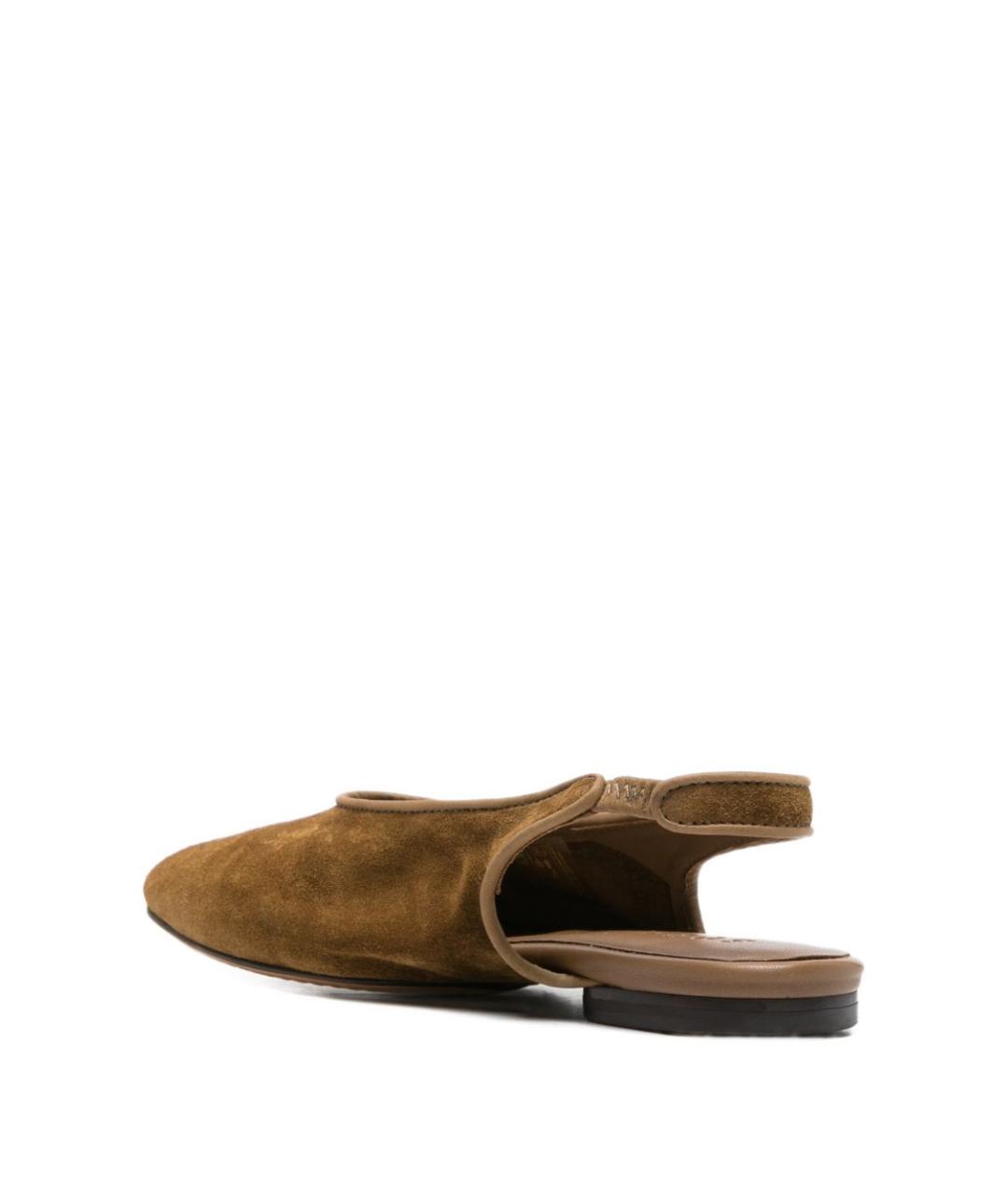 SOEUR Коричневые замшевые балетки, фото 2