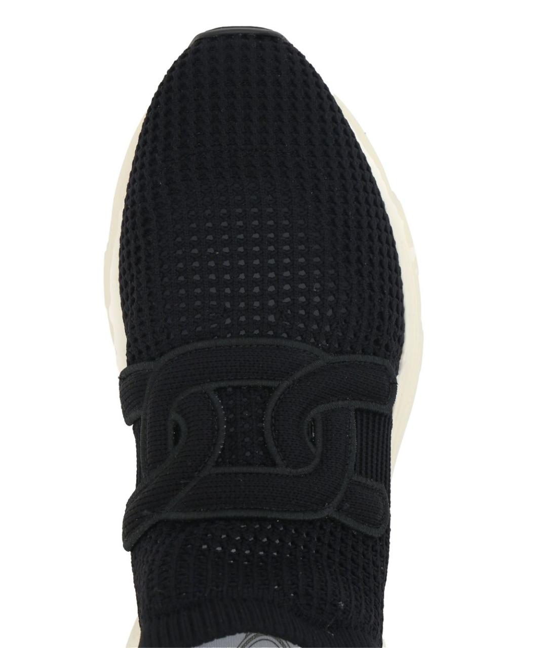 TOD'S Черные текстильные кроссовки, фото 4