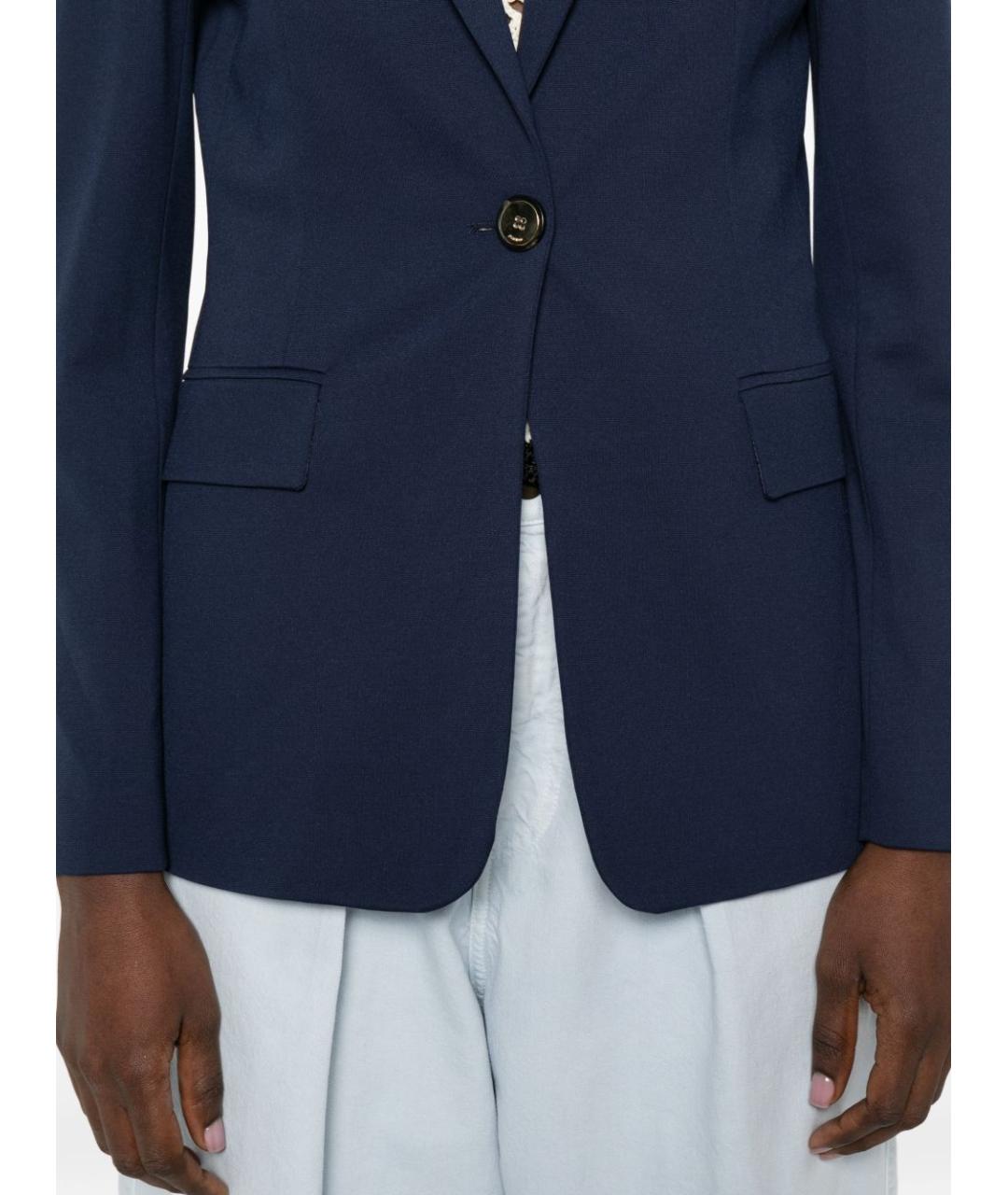 PINKO Синий вискозный жакет/пиджак, фото 4