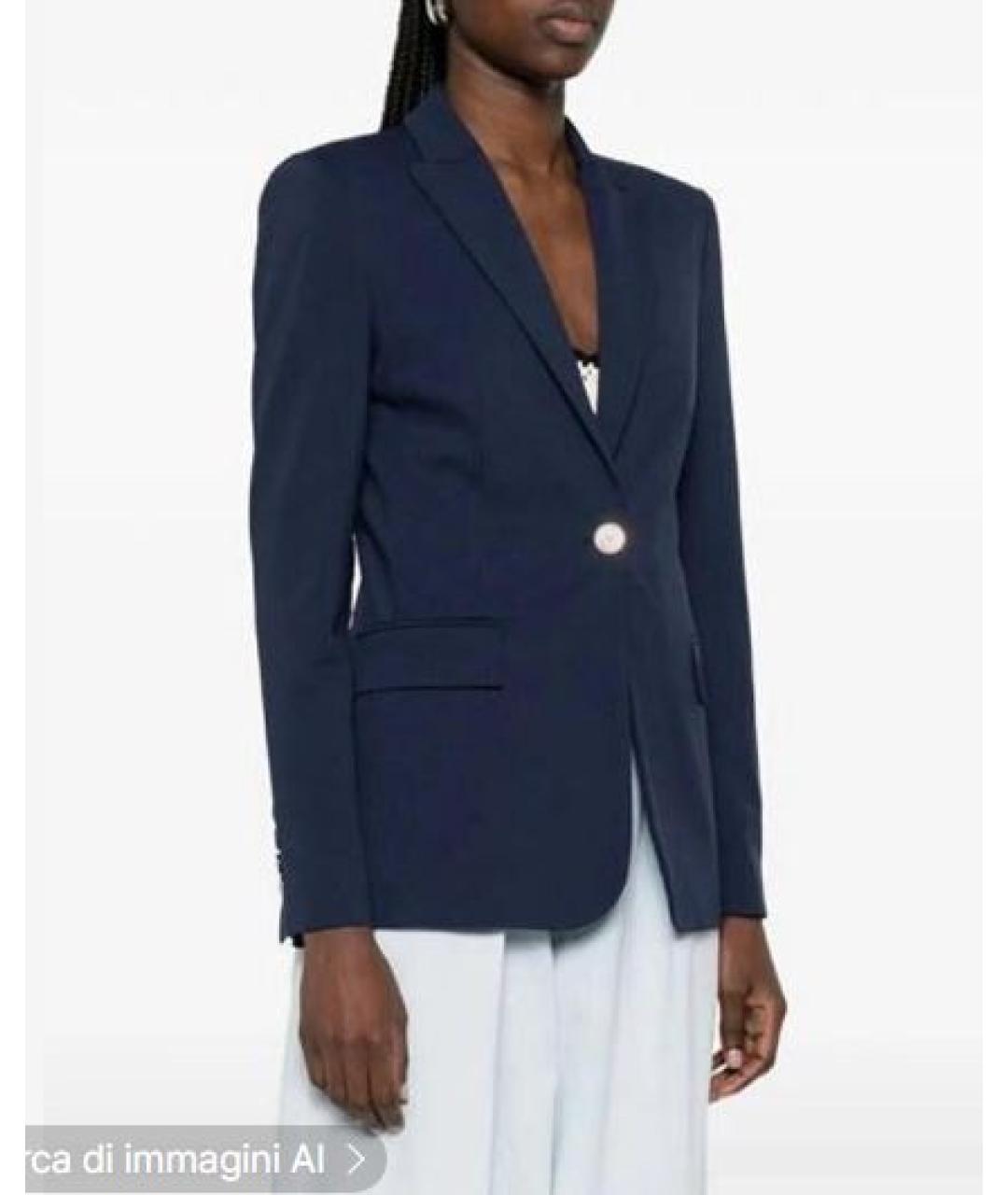 PINKO Синий вискозный жакет/пиджак, фото 3