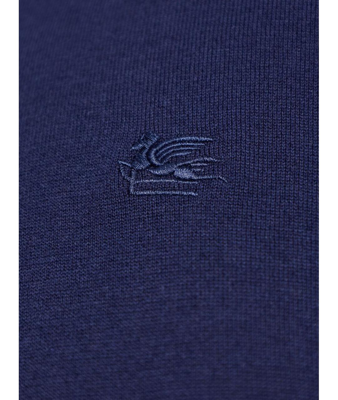 ETRO Синий хлопковый джемпер / свитер, фото 3