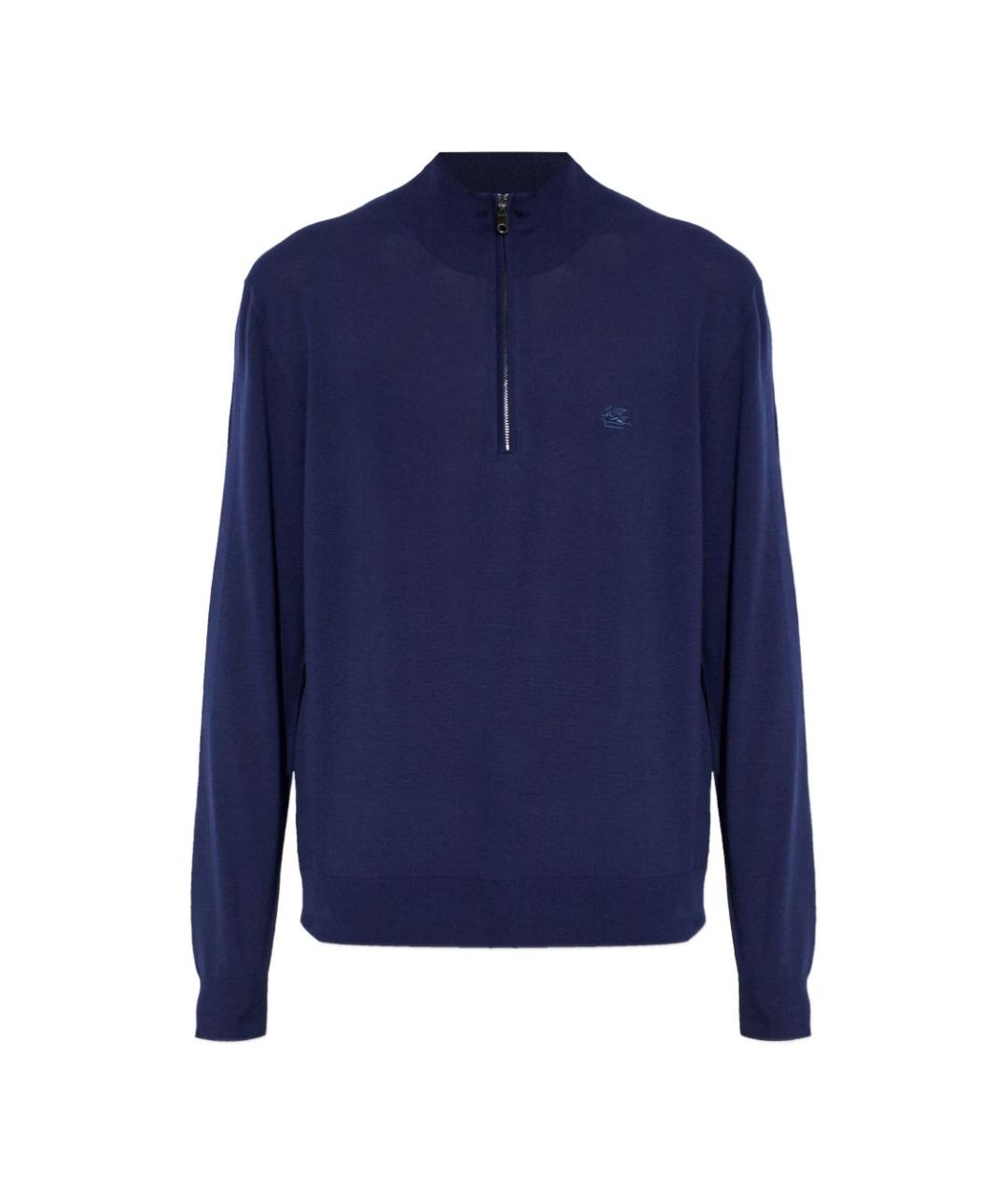 ETRO Синий хлопковый джемпер / свитер, фото 1