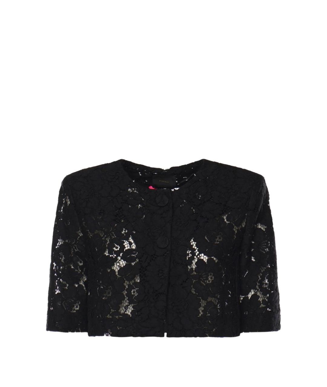 PINKO Черный хлопковый жакет/пиджак, фото 1