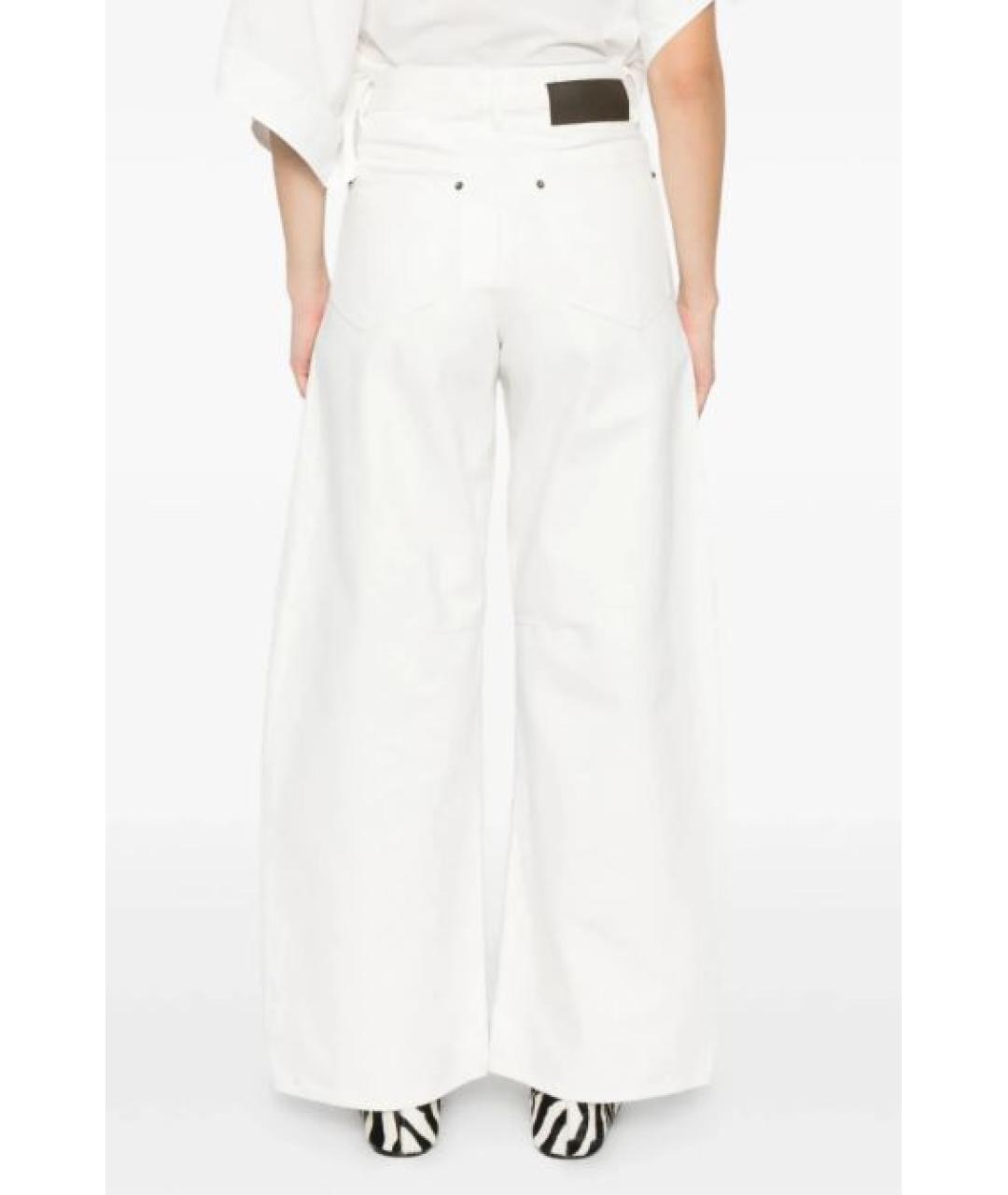 SOEUR Белые хлопковые прямые джинсы, фото 2