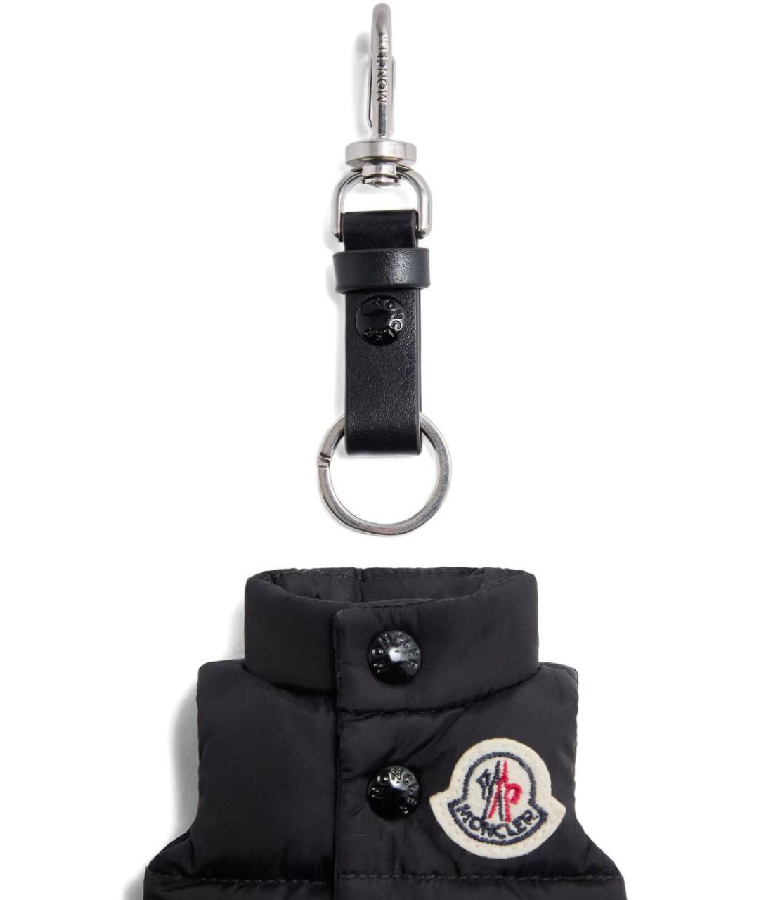 MONCLER Черный брелок, фото 2