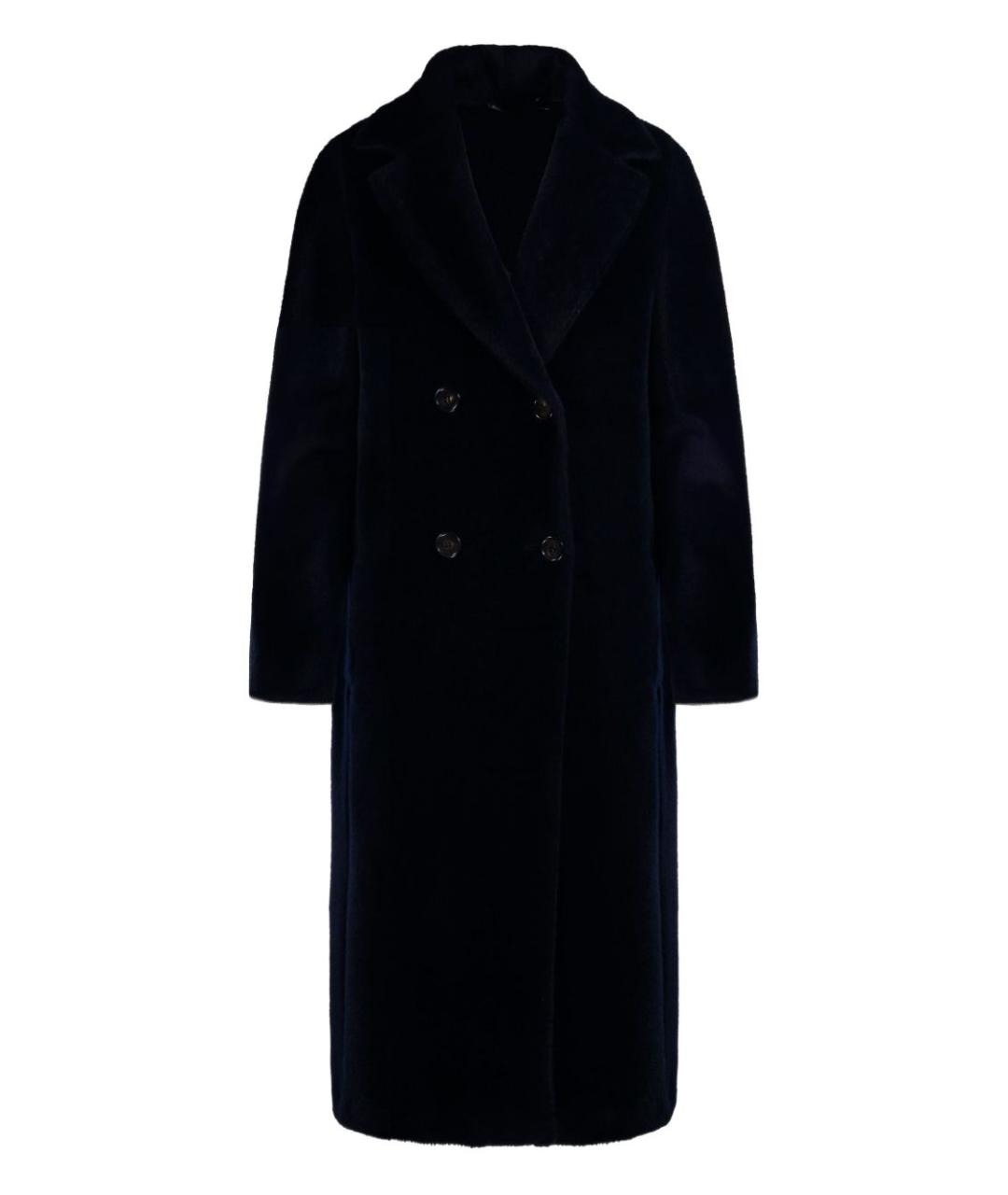 'S MAX MARA Темно-синее шерстяное пальто, фото 1