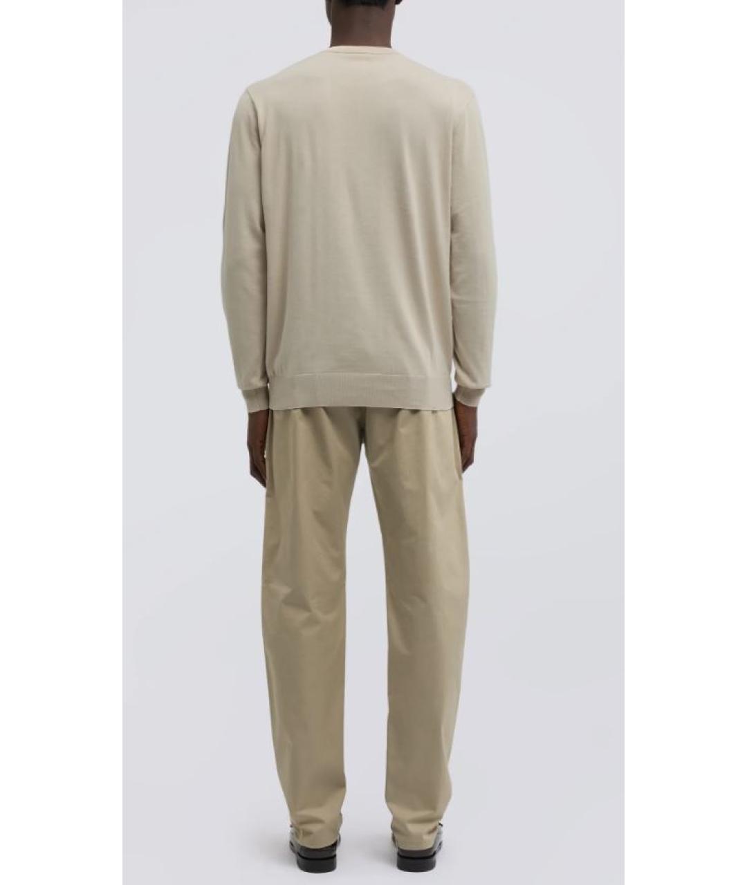 ASPESI Бежевый хлопковый джемпер / свитер, фото 2