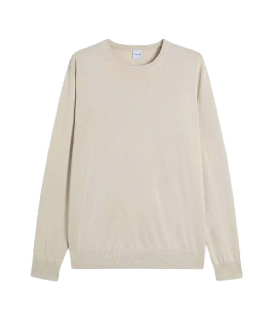 ASPESI Бежевый хлопковый джемпер / свитер, фото 1