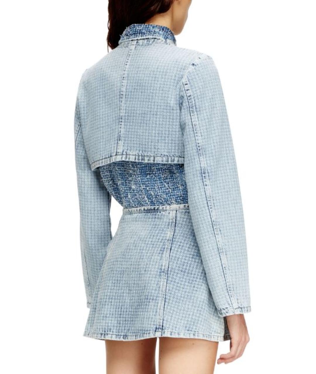 DIESEL Голубая хлопковая куртка, фото 3