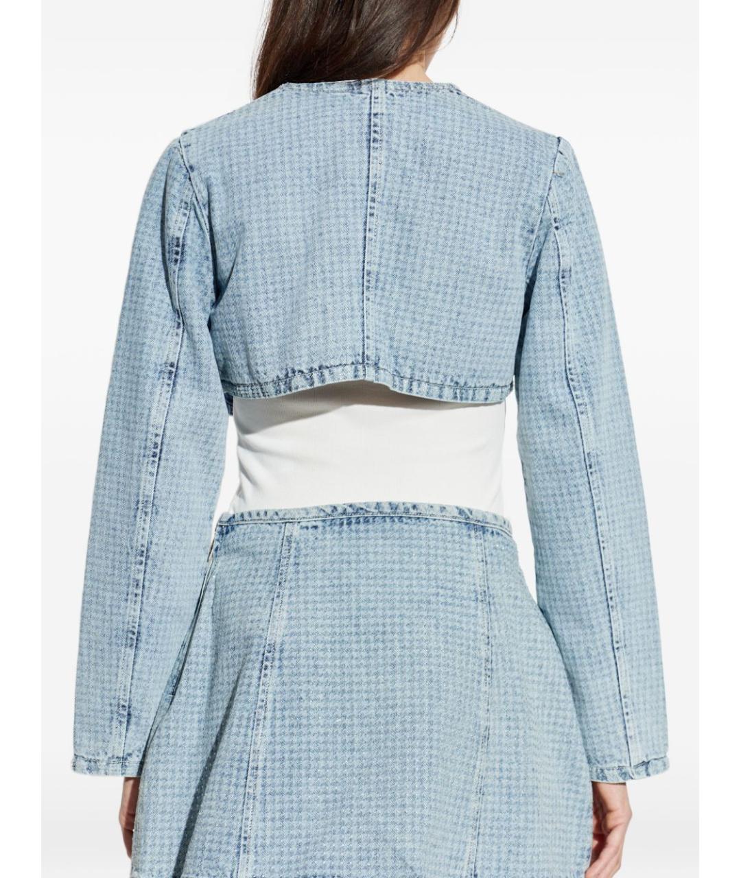 DIESEL Голубая хлопковая куртка, фото 6