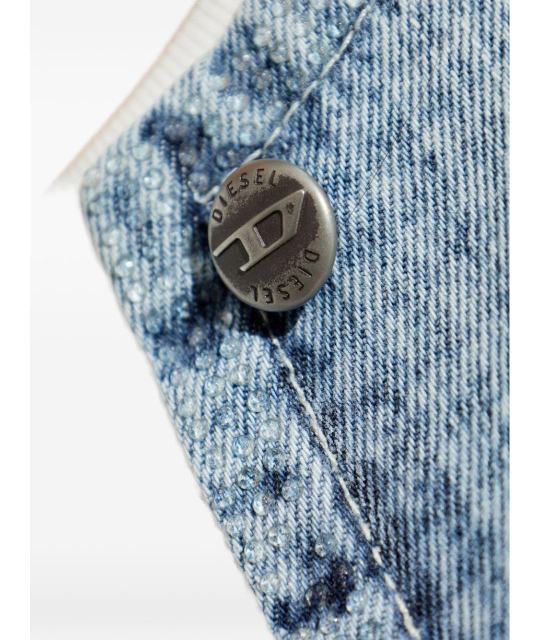 DIESEL Голубая хлопковая куртка, фото 4