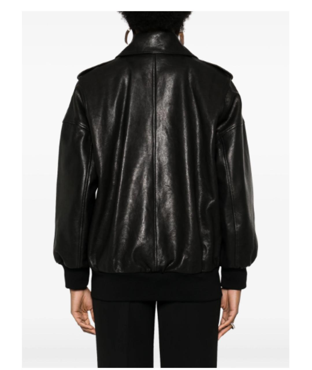 ALEXANDER MCQUEEN Черная кожаная куртка, фото 3