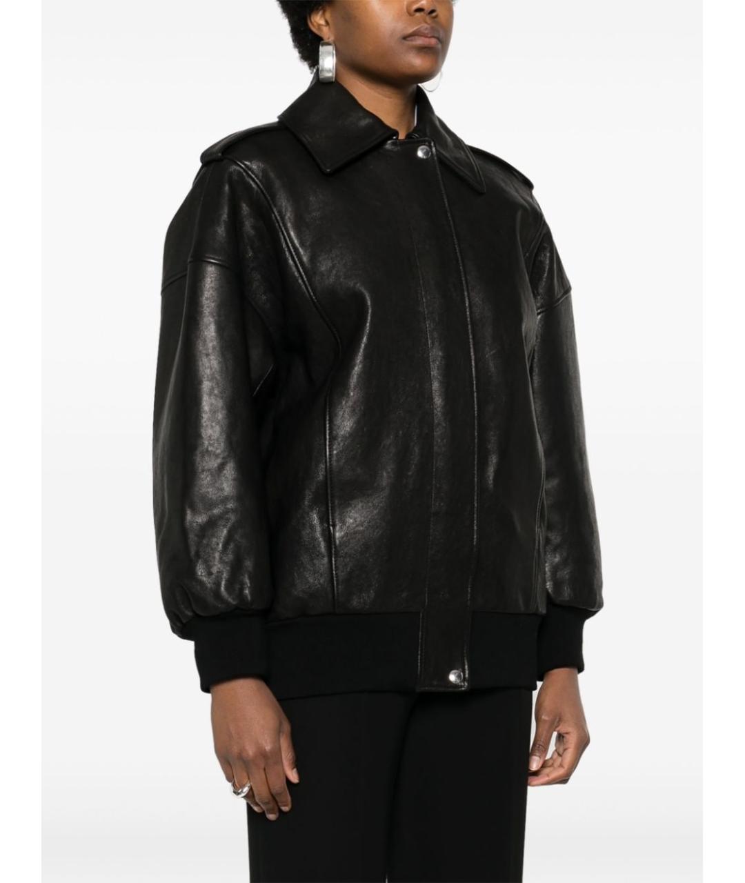 ALEXANDER MCQUEEN Черная кожаная куртка, фото 2