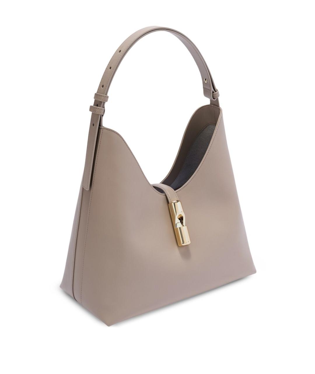 FURLA Бежевая кожаная сумка тоут, фото 5