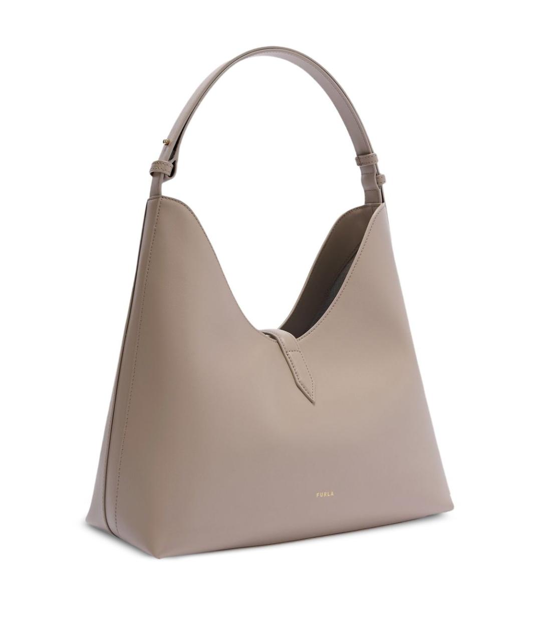 FURLA Бежевая кожаная сумка тоут, фото 3
