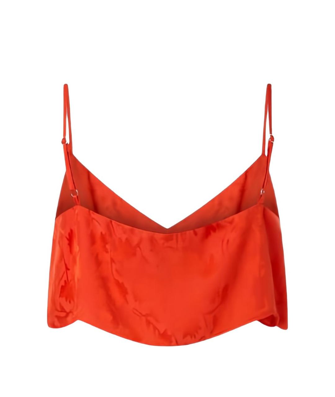 PINKO Оранжевая вискозная майка, фото 3