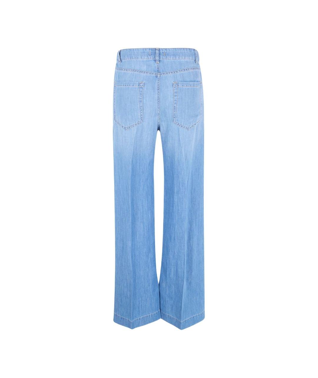 SEVENTY Голубые хлопковые прямые джинсы, фото 2
